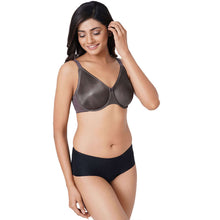 Load image into Gallery viewer, Wacoal Pixie Non Padded Wired Full Cup Everyday Wear Plus Size Full Support Minimizer Bra - Dark Grey IB5180