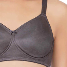 Load image into Gallery viewer, Wacoal Pixie Non Padded Non Wired Full Cup Everyday Wear Plus Size Full Support Minimizer Bra - Dark Grey IB5181