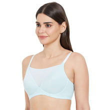 Load image into Gallery viewer, Wacoal Lively Padded Non-Wired Full Cup Everyday Wear Full coverage T-Shirt Bra - Sky Blue IB5199