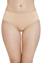 Load image into Gallery viewer, Amante Solid Mid Rise Modal Hipster Panty - Sandalwood 83201