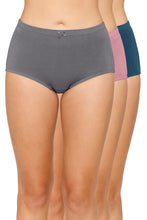 Load image into Gallery viewer, Amante Inner Elastic Solid Mid Rise Full Briefs (Pack of 3) 53005