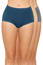 Load image into Gallery viewer, Amante Inner Elastic Solid Mid Rise Full Briefs (Pack of 3) 53005