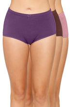 Load image into Gallery viewer, Amante Inner Elastic Solid Mid Rise Full Briefs (Pack of 3) 53005