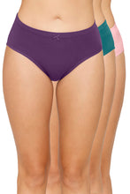 Load image into Gallery viewer, Amante Inner Elastic Solid Mid Rise Hipster Panty (Pack of 3) 43005