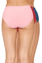 Load image into Gallery viewer, Amante Inner Elastic Solid Mid Rise Hipster Panty (Pack of 3) 43005