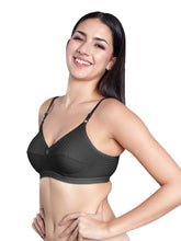 Load image into Gallery viewer, Sonari Non Padded Super Soft Cotton Regular Bra with Medium Coverage, Wire Free, Adjustable Straps - IMPRESS