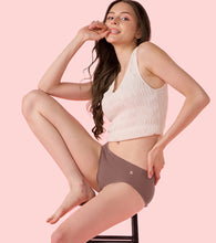 Load image into Gallery viewer, Enamor IP02 Innovations Invisi, Fit Flex, No Visible Panty Lines, All Day Comfort, Mid Waist Brief Panty for Women - Breathable Lightweight Fabric, Antimicrobial with Stain Release, Bonded Free Cut, Regular Coverage - Pack of 1 (Wild Ginger)