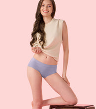 Load image into Gallery viewer, Enamor IP37 Innovations Flexi Free, Comfy Essentials, No Visible Panty Lines, All Day Comfort, Mid Waist Brief Panty for Women - Regular Coverage (Pastel Lilac)