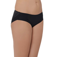 Load image into Gallery viewer, Wacoal Franca Mid Waist Medium Coverage Everyday Wear Seamless Bikini Panty - Black IP5448