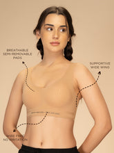 Load image into Gallery viewer, Sonari Seamless Padded Medium Coverage Sports Bra for All Day Comfort – SM 201