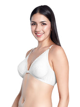 Load image into Gallery viewer, Sonari Non Padded Low Coverage Front Closure Cotton Polyester Non Wired Everyday Bra with Adjustable Straps - JINAL