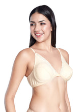 Load image into Gallery viewer, Sonari Non Padded Low Coverage Front Closure Cotton Polyester Non Wired Everyday Bra with Adjustable Straps - JINAL