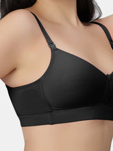 Load image into Gallery viewer, Sonari Padded Wirefree Polyester Full Coverage T-Shirt Bra with Detachable Straps and Wide Underband – KIM
