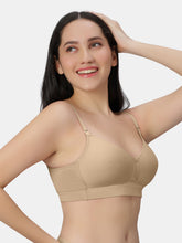 Load image into Gallery viewer, Sonari Padded Wirefree Polyester Full Coverage T-Shirt Bra with Detachable Straps and Wide Underband – KIM