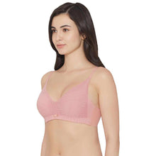 Load image into Gallery viewer, Wacoal Forma Padded Wired 3/4th Cup Everyday Wear Medium coverage Lace Bra - Pink LB40120IN