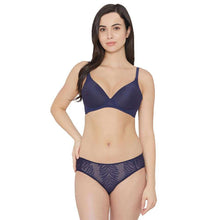 Load image into Gallery viewer, Wacoal Mysa Padded Non-Wired 3/4th Cup Everyday Wear Medium coverage T-Shirt Bra - Navy Blue LB4035