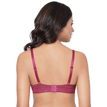 Load image into Gallery viewer, Wacoal Lucy Padded Non-Wired 3/4th Cup Bridal Wear Medium coverage Fashion Bra - Wine LCB258