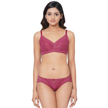 Load image into Gallery viewer, Wacoal Lucy Padded Non-Wired 3/4th Cup Bridal Wear Medium coverage Fashion Bra - Wine LCB258