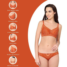 Load image into Gallery viewer, Wacoal Lucy Padded Non-Wired 3/4th Cup Bridal Wear Medium coverage Fashion Bra - Rust LCB258
