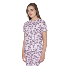 Load image into Gallery viewer, Wacoal Women’s Snooze Club Short sleeve Full Length Comfort Fit Pure Cotton Pajama Set- Lavender LI09A01
