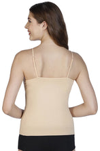 Load image into Gallery viewer, Amante Spaghetti Strap Body Hugging Modal Camisole (Pack of 2) - Black-Nude 77002