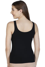 Load image into Gallery viewer, Amante Broad Straps Body Hugging Modal Vest (Pack of 2) - Black-Nude 77102