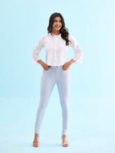 Load image into Gallery viewer, Go Colors Aqua Cotton Polyester Super Stretch Jeggings