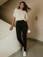 Load image into Gallery viewer, Go Colors Black Cotton Polyester Super Stretch Jeggings