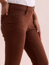 Load image into Gallery viewer, Go Colors Dark Brown Cotton Polyester Super Stretch Jeggings