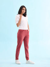 Load image into Gallery viewer, Go Colors Young Red Cotton Polyester Super Stretch Jeggings