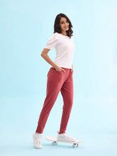 Load image into Gallery viewer, Go Colors Young Red Cotton Polyester Super Stretch Jeggings