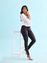 Load image into Gallery viewer, Go Colors Black Denim Skinny Jeans