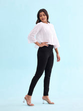 Load image into Gallery viewer, Go Colors Black Denim Skinny Jeans