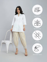 Load image into Gallery viewer, Go Colors Cream Embroidered Lace Salwar