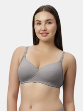 Load image into Gallery viewer, Sonari Lightly Padded Medium Coverage Nylon Spandex Fashion Lace Bra | Wire Free Removable Straps - SMT012
