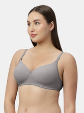 Load image into Gallery viewer, Sonari Lightly Padded Medium Coverage Nylon Spandex Fashion Lace Bra | Wire Free Removable Straps - SMT012