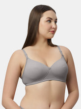 Load image into Gallery viewer, Sonari Lightly Padded Medium Coverage Nylon Spandex Fashion Lace Bra | Wire Free Removable Straps - SMT012