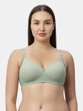Load image into Gallery viewer, Sonari Lightly Padded Medium Coverage Nylon Spandex Fashion Lace Bra | Wire Free Removable Straps - SMT012