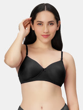 Load image into Gallery viewer, Sonari Padded Medium Coverage Cotton Polyester Wirefree T-Shirt Bra with Adjustable Straps – 007