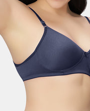 Load image into Gallery viewer, Sonari Padded Medium Coverage Cotton Polyester Wirefree T-Shirt Bra with Adjustable Straps – 007