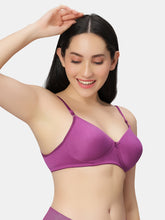 Load image into Gallery viewer, Sonari Padded Medium Coverage Cotton Polyester Wirefree T-Shirt Bra with Adjustable Straps – 007