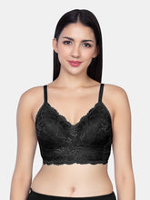 Load image into Gallery viewer, Sonari Padded Wirefree Full Coverage Lace Bra in Nylon Elastane – SONET