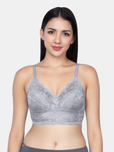 Load image into Gallery viewer, Sonari Padded Wirefree Full Coverage Lace Bra in Nylon Elastane – SONET