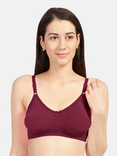 Load image into Gallery viewer, Sonari Non Padded Full Coverage Wirefree Cotton Everyday Bra with Seamed Cups and Adjustable Straps – LOREAL