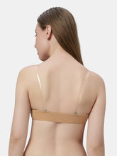 Load image into Gallery viewer, Sonari Heavily Padded Wired Cotton-Spandex Medium Coverage Multiway Fashion Bra with Detachable Transparent Straps – MAGICA