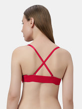 Load image into Gallery viewer, Sonari Heavily Padded Wired Cotton-Spandex Medium Coverage Multiway Fashion Bra with Detachable Transparent Straps – MAGICA