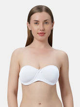 Load image into Gallery viewer, Sonari Heavily Padded Wired Cotton-Spandex Medium Coverage Multiway Fashion Bra with Detachable Transparent Straps – MAGICA