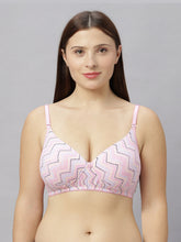 Load image into Gallery viewer, Sonari Lightly Padded Wirefree Printed Cotton Medium Coverage Bra with Detachable Straps – MELODY