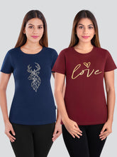 Load image into Gallery viewer, Dermawear Women's Active Cotton T-Shirt TC-905 (Pack of 2)