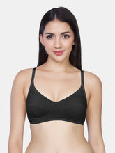 Load image into Gallery viewer, Sonari Non-Padded Wirefree Cotton Medium Coverage Bra with Three-Section Cups – AFREEN